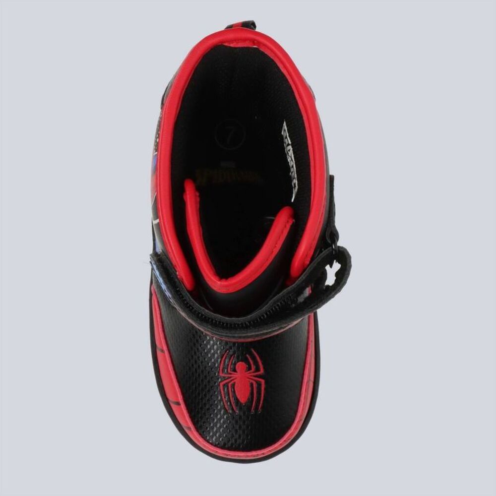 Marvel Kids Spider-Man Light-Up Red and Black Winter Boots - Picture 3 of 4